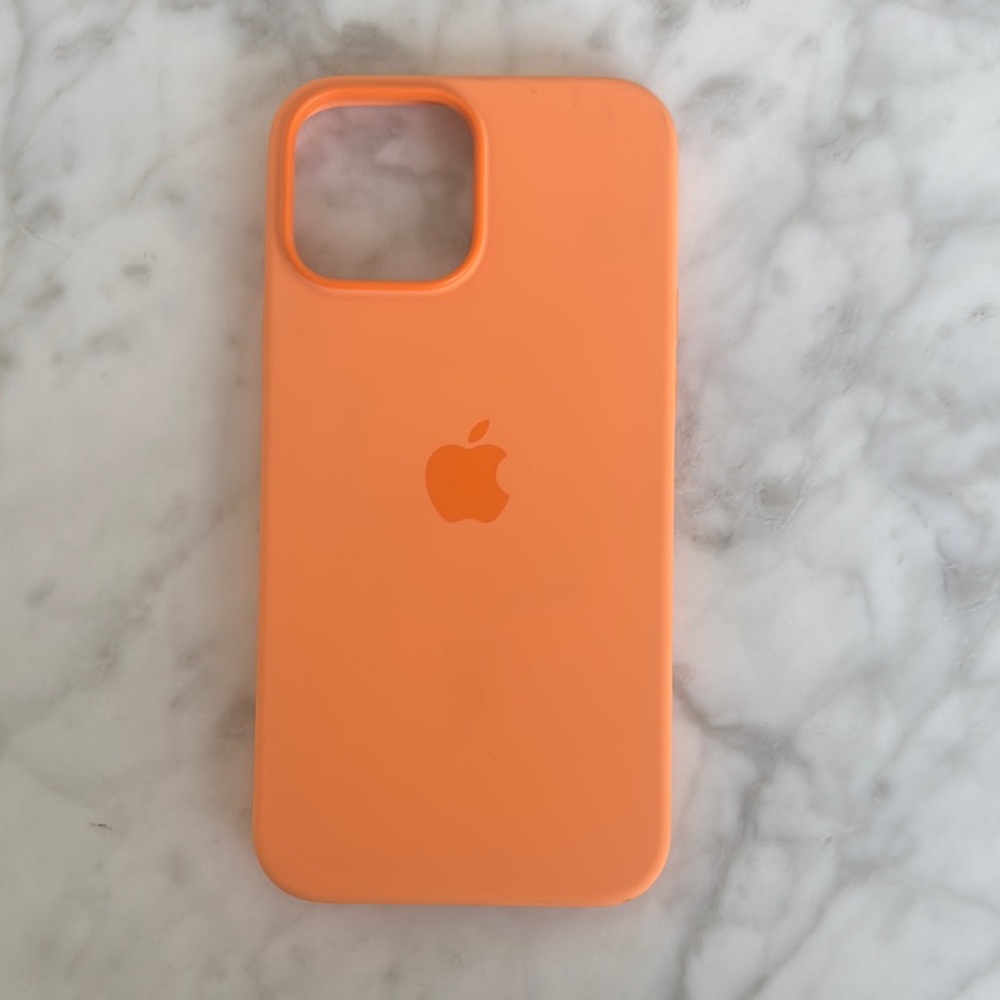 Apple Orange Silicone iPhone Case MagSafe